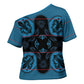 Bafokeng Rabbit Crown Palesa ea kharanium Cross Shoulder Shirt Blue Seanamarena Basotho Blanket Inspired