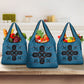 Bafokeng Rabbit Crown Palesa ea kharanium Grocery Bag Blue Seanamarena Basotho Blanket Inspired