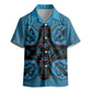 Bafokeng Rabbit Crown Palesa ea kharanium Kid Hawaiian Shirt Blue Seanamarena Basotho Blanket Inspired