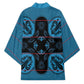 Bafokeng Rabbit Crown Palesa ea kharanium Kimono Blue Seanamarena Basotho Blanket Inspired