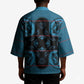 Bafokeng Rabbit Crown Palesa ea kharanium Kimono Blue Seanamarena Basotho Blanket Inspired