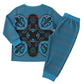 Bafokeng Rabbit Crown Palesa ea kharanium Christmas Pajama Set Blue Seanamarena Basotho Blanket Inspired