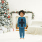 Bafokeng Rabbit Crown Palesa ea kharanium Christmas Pajama Set Blue Seanamarena Basotho Blanket Inspired