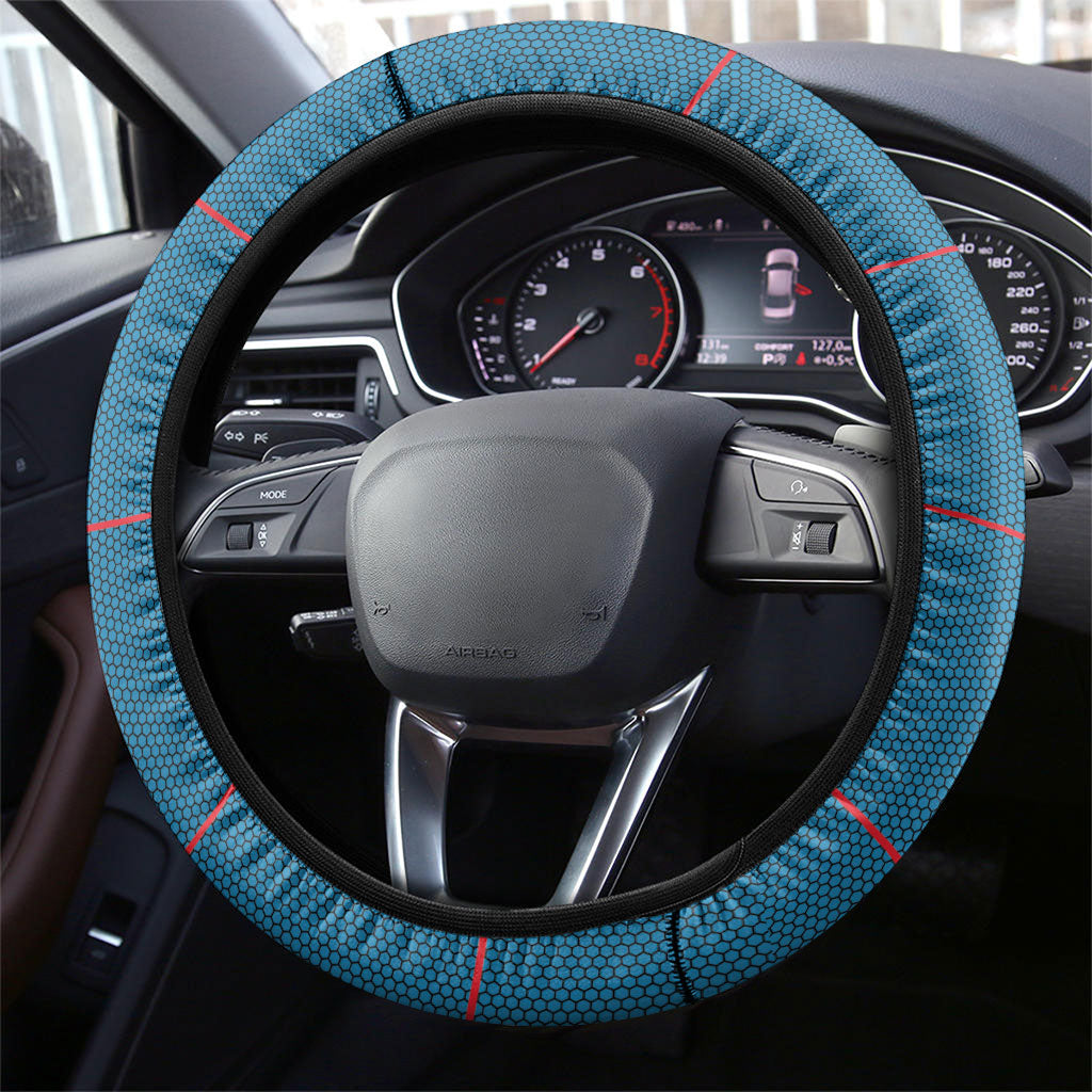 Bafokeng Rabbit Crown Palesa ea kharanium Steering Wheel Cover Blue Seanamarena Basotho Blanket Inspired