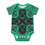 Bafokeng Rabbit Crown Palesa ea kharanium Baby Onesie Green Seanamarena Basotho Blanket Inspired