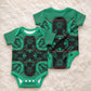 Bafokeng Rabbit Crown Palesa ea kharanium Baby Onesie Green Seanamarena Basotho Blanket Inspired