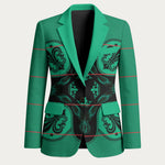 Bafokeng Rabbit Crown Palesa ea kharanium Blazer Green Seanamarena Basotho Blanket Inspired