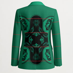Bafokeng Rabbit Crown Palesa ea kharanium Blazer Green Seanamarena Basotho Blanket Inspired