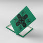 Bafokeng Rabbit Crown Palesa ea kharanium Canvas Wall Art Green Seanamarena Basotho Blanket Inspired
