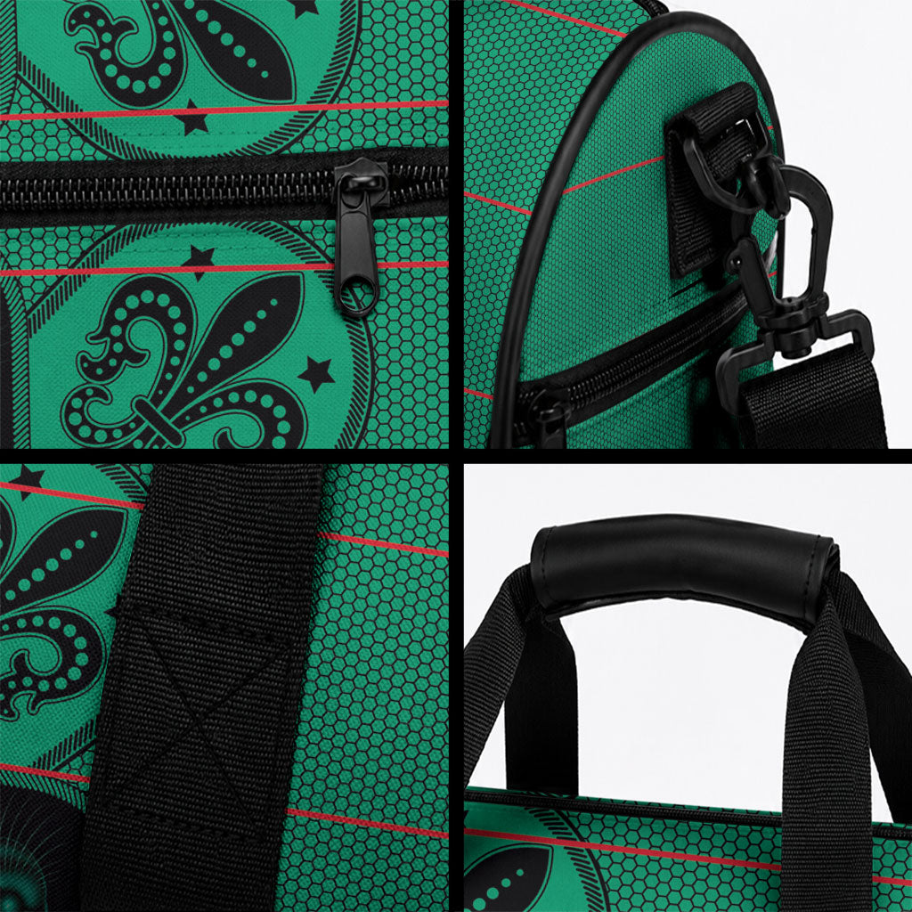 Bafokeng Rabbit Crown Palesa ea kharanium Duffle Bag Green Seanamarena Basotho Blanket Inspired