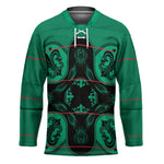 Bafokeng Rabbit Crown Palesa ea kharanium Hockey Jersey Green Seanamarena Basotho Blanket Inspired