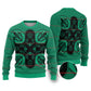 Bafokeng Rabbit Crown Palesa ea kharanium Ugly Christmas Sweater Green Seanamarena Basotho Blanket Inspired