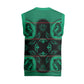 Bafokeng Rabbit Crown Palesa ea kharanium Christmas Knitted V-Neck Vest Green Seanamarena Basotho Blanket Inspired