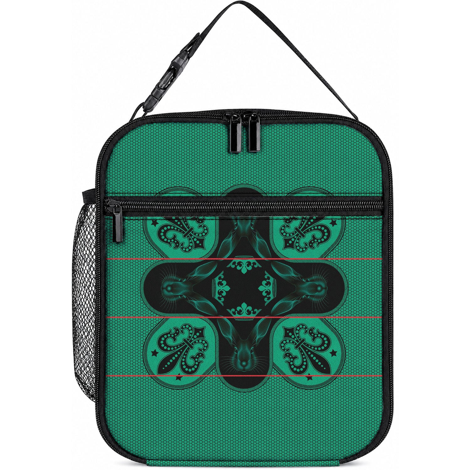 Bafokeng Rabbit Crown Palesa ea kharanium Lunch Bag Green Seanamarena Basotho Blanket Inspired