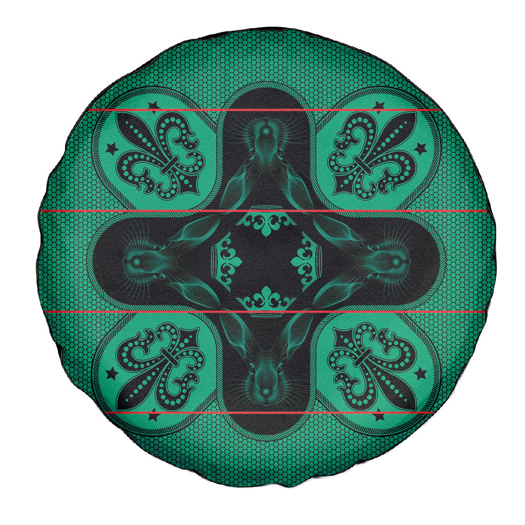 Bafokeng Rabbit Crown Palesa ea kharanium Spare Tire Cover Green Seanamarena Basotho Blanket Inspired