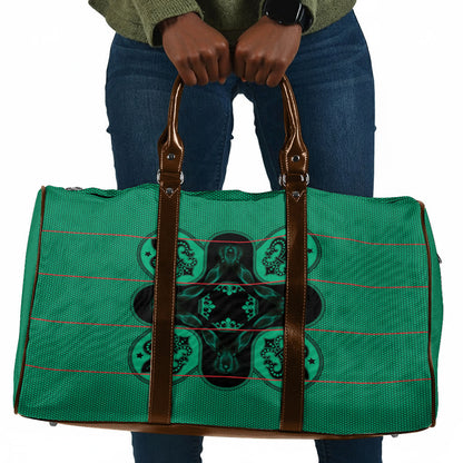 Bafokeng Rabbit Crown Palesa ea kharanium Travel Bag Green Seanamarena Basotho Blanket Inspired