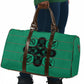 Bafokeng Rabbit Crown Palesa ea kharanium Travel Bag Green Seanamarena Basotho Blanket Inspired
