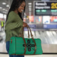 Bafokeng Rabbit Crown Palesa ea kharanium Travel Bag Green Seanamarena Basotho Blanket Inspired