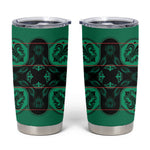 Bafokeng Rabbit Crown Palesa ea kharanium Tumbler Cup Green Seanamarena Basotho Blanket Inspired