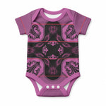 Bafokeng Rabbit Crown Palesa ea kharanium Baby Onesie Pink Seanamarena Basotho Blanket Inspired