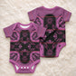 Bafokeng Rabbit Crown Palesa ea kharanium Baby Onesie Pink Seanamarena Basotho Blanket Inspired
