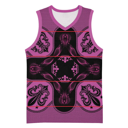 Bafokeng Rabbit Crown Palesa ea kharanium Basketball Jersey Pink Seanamarena Basotho Blanket Inspired