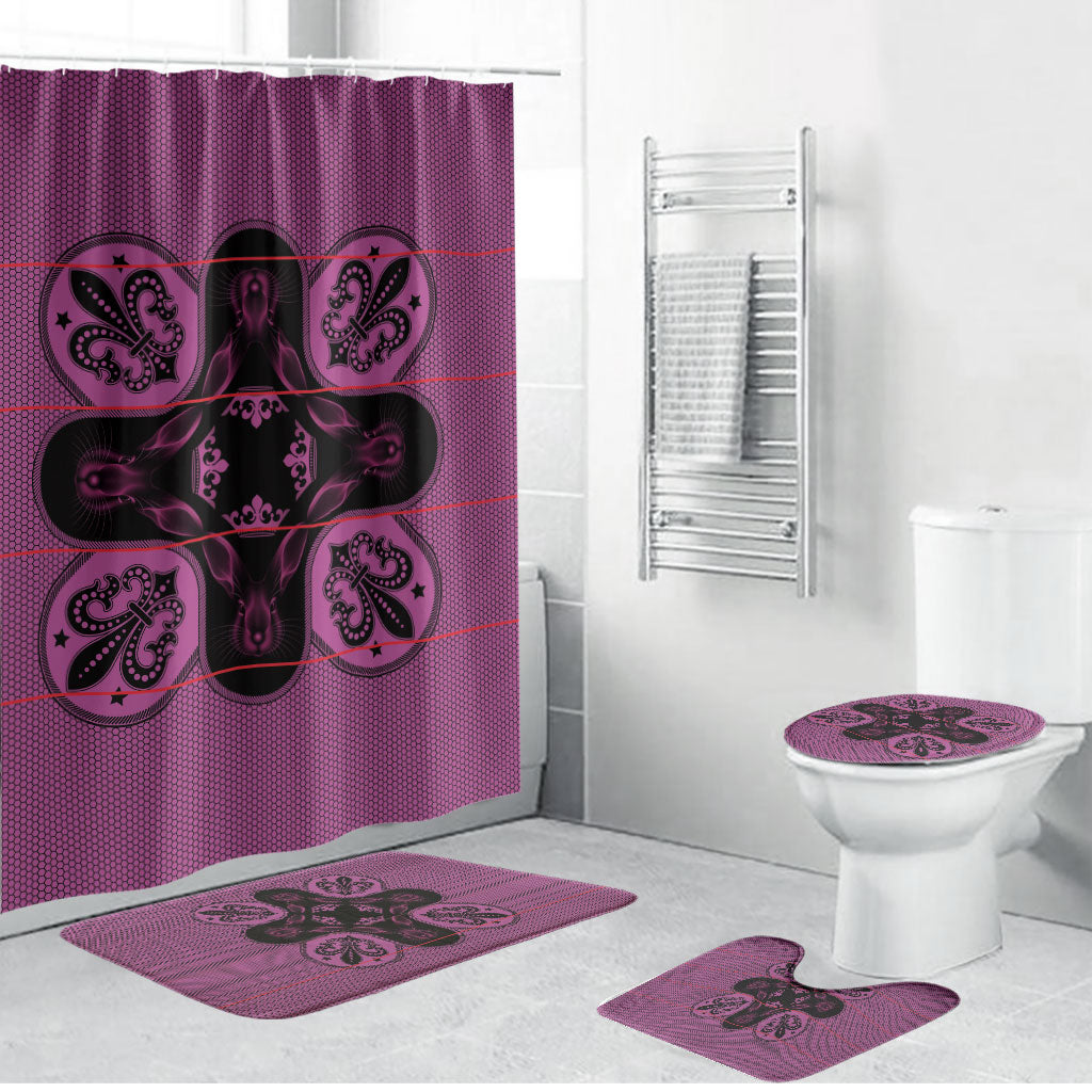 Bafokeng Rabbit Crown Palesa ea kharanium Bathroom Set Pink Seanamarena Basotho Blanket Inspired