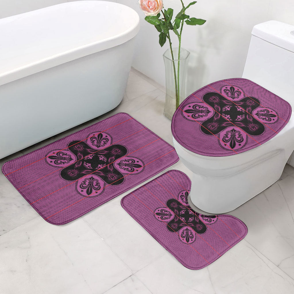 Bafokeng Rabbit Crown Palesa ea kharanium Bathroom Set Pink Seanamarena Basotho Blanket Inspired