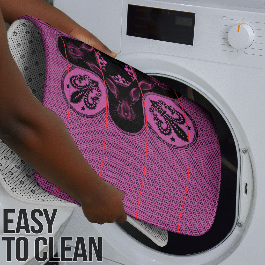 Bafokeng Rabbit Crown Palesa ea kharanium Bathroom Set Pink Seanamarena Basotho Blanket Inspired