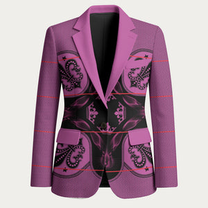 Bafokeng Rabbit Crown Palesa ea kharanium Blazer Pink Seanamarena Basotho Blanket Inspired
