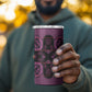 Bafokeng Rabbit Crown Palesa ea kharanium 4 in 1 Can Cooler Tumbler Pink Seanamarena Basotho Blanket Inspired