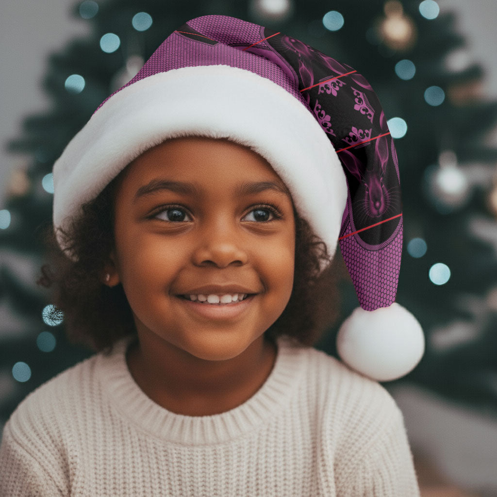 Bafokeng Rabbit Crown Palesa ea kharanium Christmas Santa Hat Pink Seanamarena Basotho Blanket Inspired