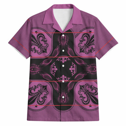 Bafokeng Rabbit Crown Palesa ea kharanium Hawaiian Shirt Pink Seanamarena Basotho Blanket Inspired