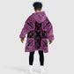 Bafokeng Rabbit Crown Palesa ea kharanium Kid Wearable Blanket Hoodie Pink Seanamarena Basotho Blanket Inspired