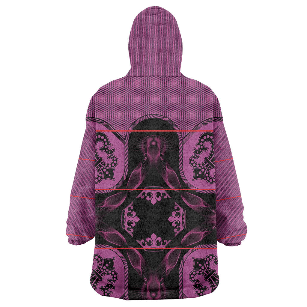 Bafokeng Rabbit Crown Palesa ea kharanium Kid Wearable Blanket Hoodie Pink Seanamarena Basotho Blanket Inspired