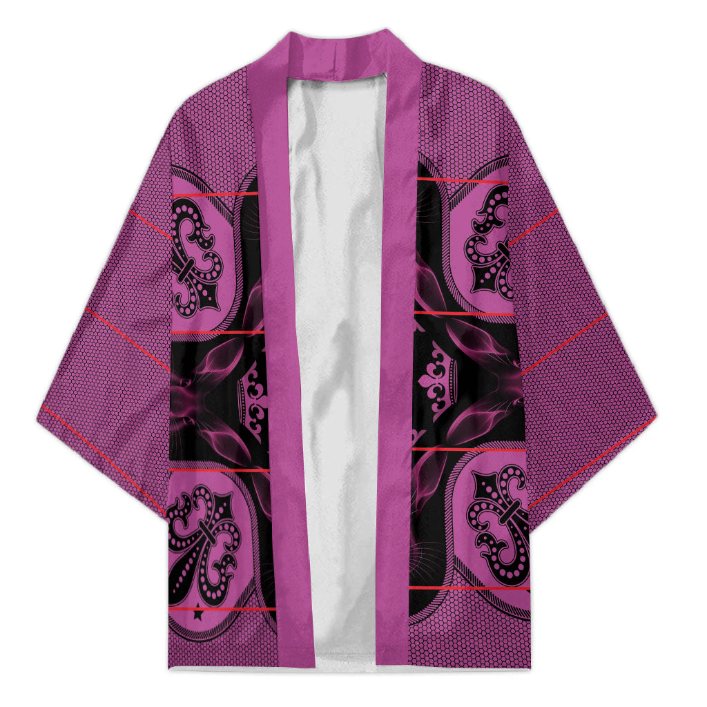 Bafokeng Rabbit Crown Palesa ea kharanium Kimono Pink Seanamarena Basotho Blanket Inspired