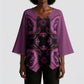 Bafokeng Rabbit Crown Palesa ea kharanium Kimono Sleeve Blouse Pink Seanamarena Basotho Blanket Inspired