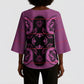 Bafokeng Rabbit Crown Palesa ea kharanium Kimono Sleeve Blouse Pink Seanamarena Basotho Blanket Inspired