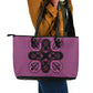 Bafokeng Rabbit Crown Palesa ea kharanium Leather Tote Bag Pink Seanamarena Basotho Blanket Inspired