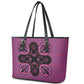Bafokeng Rabbit Crown Palesa ea kharanium Leather Tote Bag Pink Seanamarena Basotho Blanket Inspired