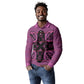 Bafokeng Rabbit Crown Palesa ea kharanium Long Sleeve Polo Shirt Pink Seanamarena Basotho Blanket Inspired