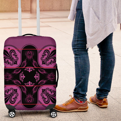 Bafokeng Rabbit Crown Palesa ea kharanium Luggage Cover Pink Seanamarena Basotho Blanket Inspired