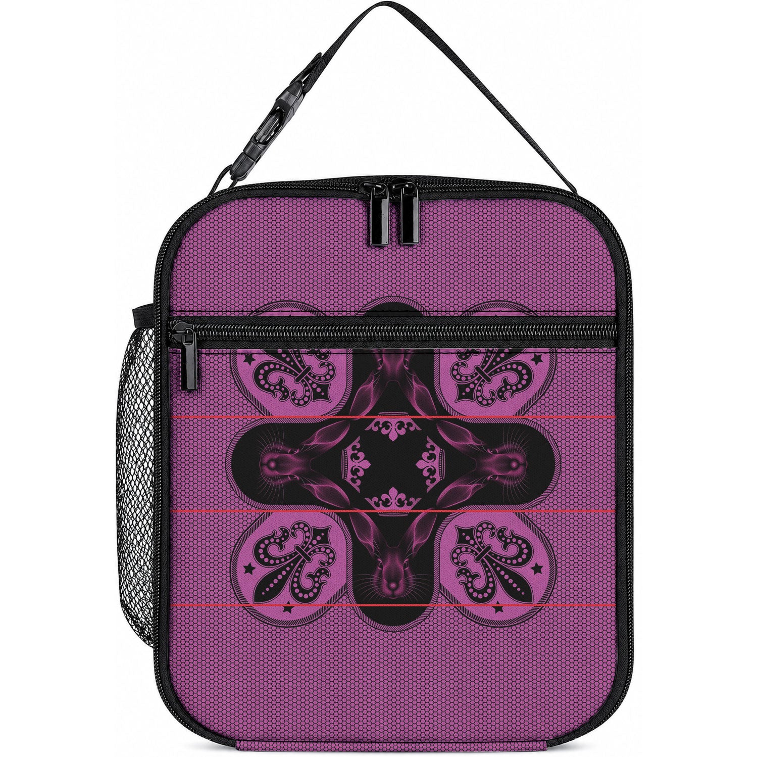 Bafokeng Rabbit Crown Palesa ea kharanium Lunch Bag Pink Seanamarena Basotho Blanket Inspired