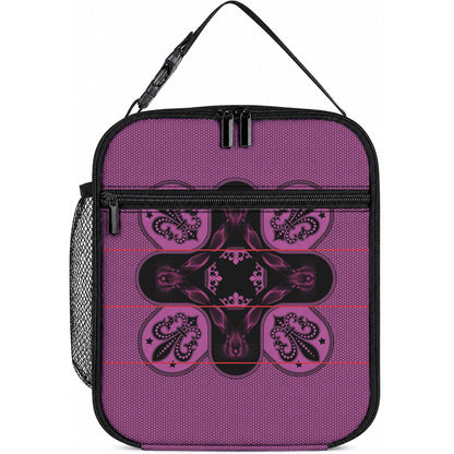 Bafokeng Rabbit Crown Palesa ea kharanium Lunch Bag Pink Seanamarena Basotho Blanket Inspired