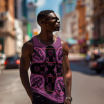 Bafokeng Rabbit Crown Palesa ea kharanium Men Tank Top Pink Seanamarena Basotho Blanket Inspired