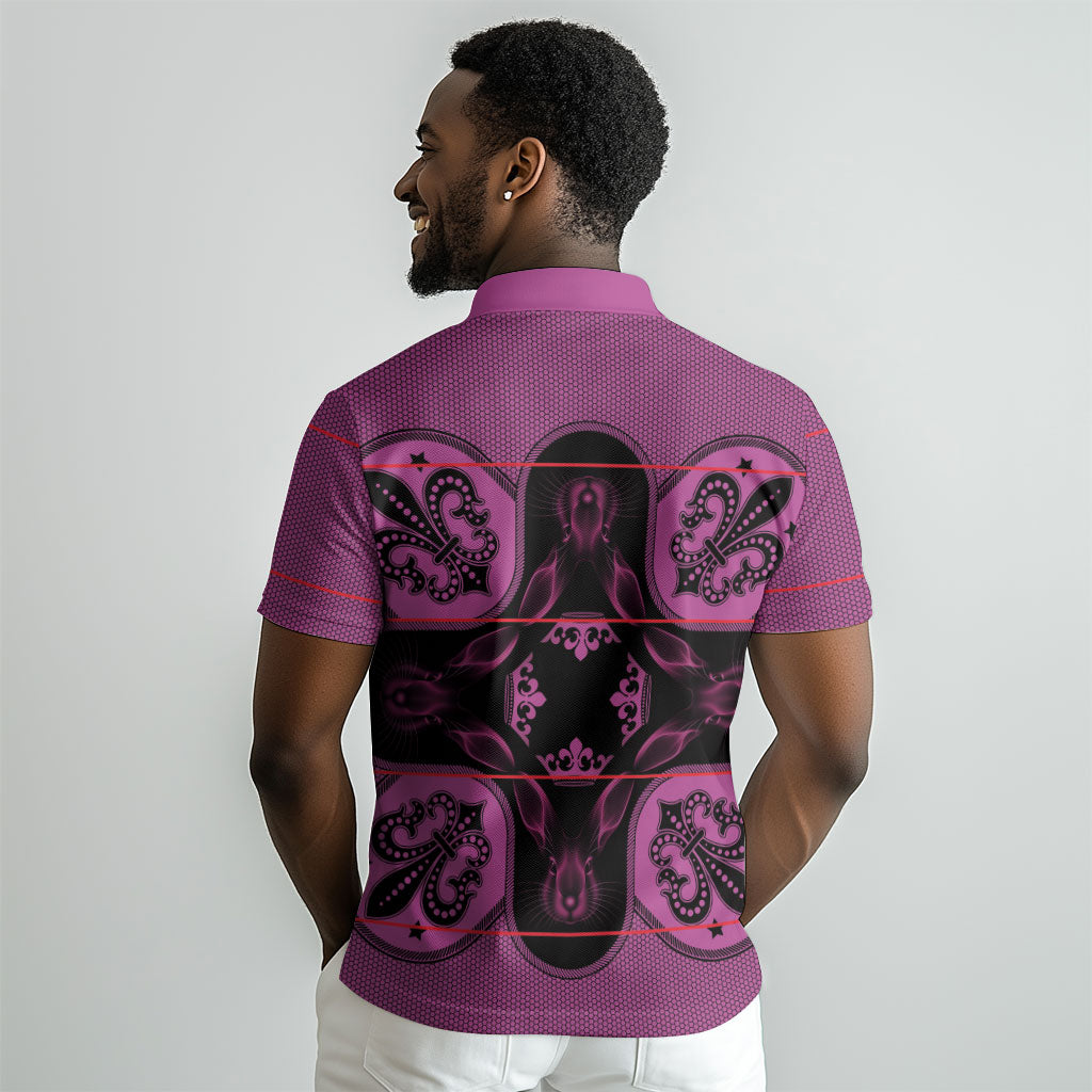 Bafokeng Rabbit Crown Palesa ea kharanium Polo Shirt Pink Seanamarena Basotho Blanket Inspired