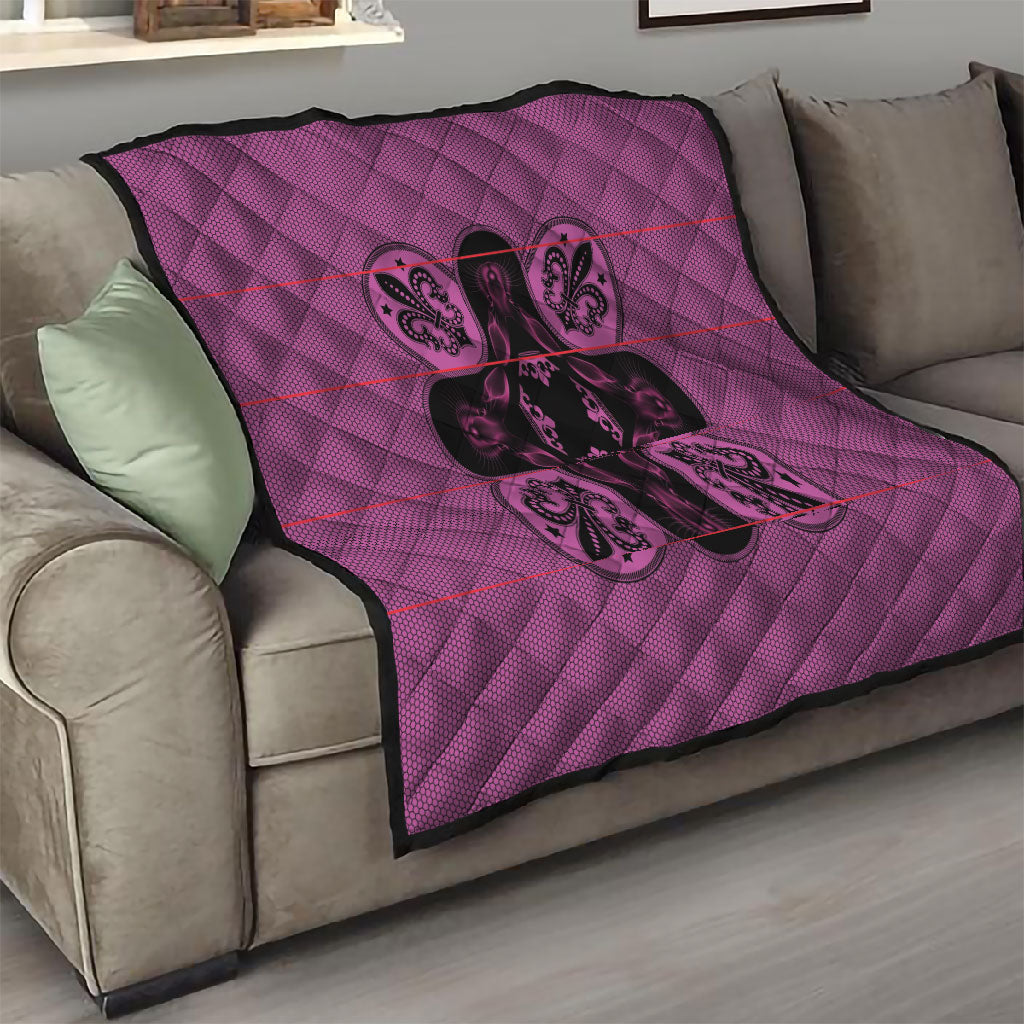 Bafokeng Rabbit Crown Palesa ea kharanium Quilt Pink Seanamarena Basotho Blanket Inspired