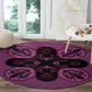 Bafokeng Rabbit Crown Palesa ea kharanium Round Carpet Pink Seanamarena Basotho Blanket Inspired