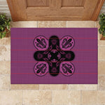 Bafokeng Rabbit Crown Palesa ea kharanium Rubber Doormat Pink Seanamarena Basotho Blanket Inspired