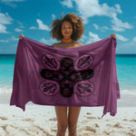 Bafokeng Rabbit Crown Palesa ea kharanium Sarong Pink Seanamarena Basotho Blanket Inspired